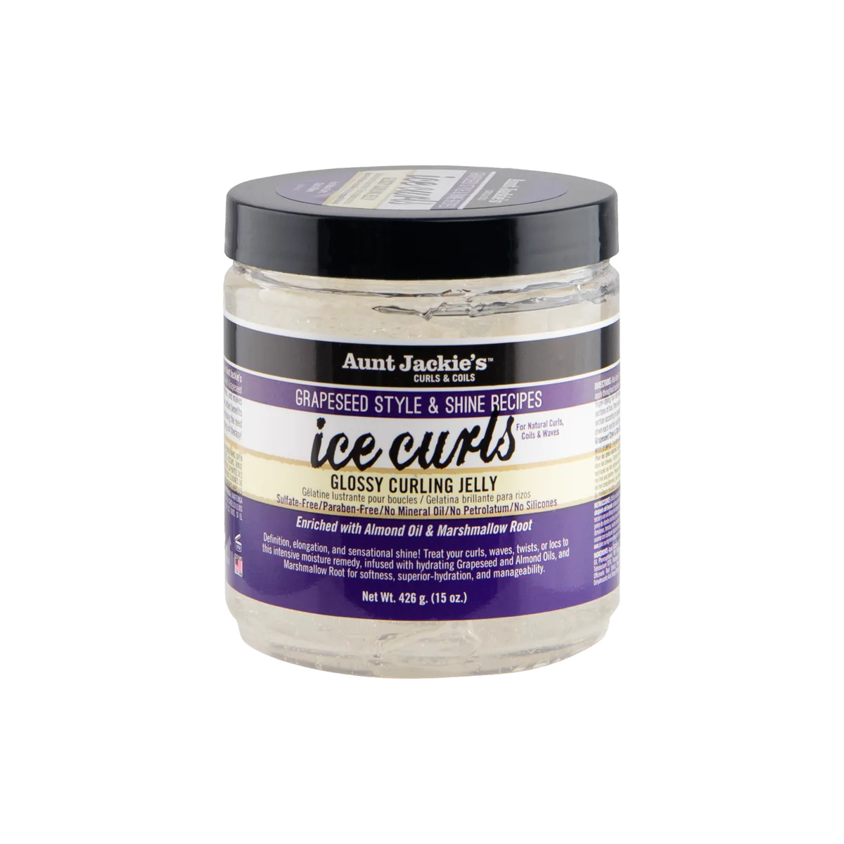 AUNT JACKIE'S Grapeseed Ice Curls Glossy Curling Jelly (15oz) AUNT JACKIE'S Grapeseed Ice Curls Glossy Curling Jelly (15oz)